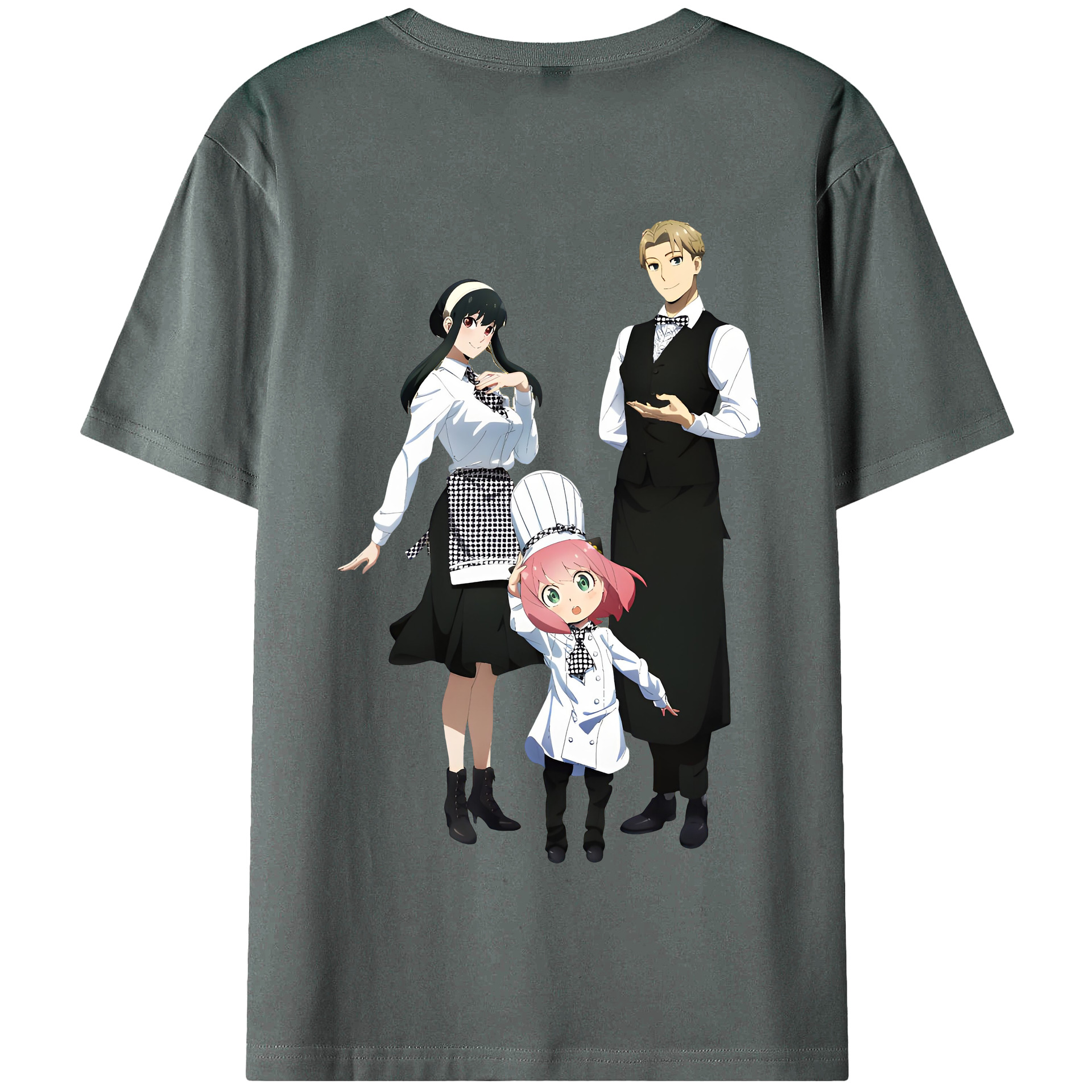 （画像用） SPY×FAMILY间谍家家酒 綿100％半袖Tシャツ（背面プリント）